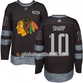 Chicago Blackhawks Hockeydrakt Patrick Sharp 10 1917-2017 100th Anniversary Svart Adidas Authentic - Herre
